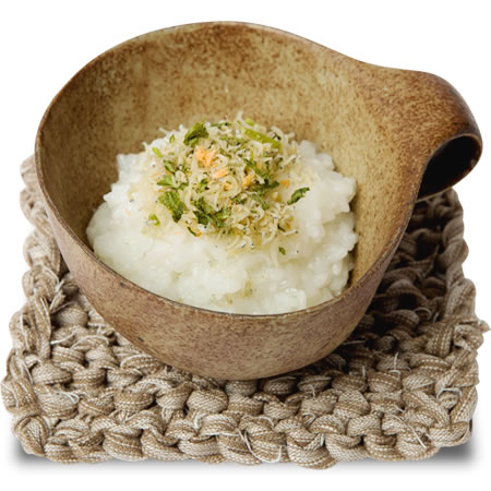 Rice Porridge with Benizake Shirasu
